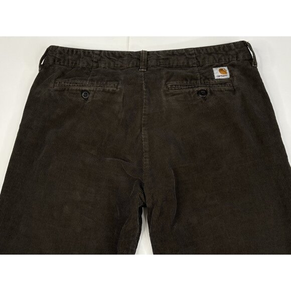Carhartt WIP Corduroy Club Pant 33x32 (34x31) Taupe Brown Chino Urban Y2K - Picture 5 of 14